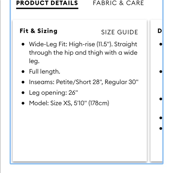 Banana Republic Wide Leg High Rise Pants - Picture 8 of 8